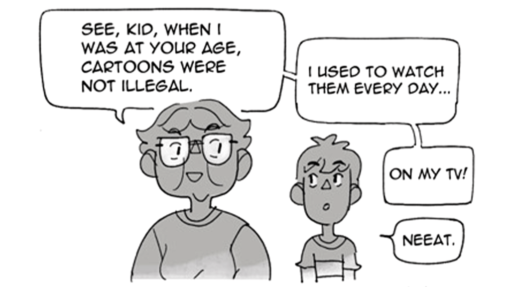 Cartoon Archive, a short comic in Underground