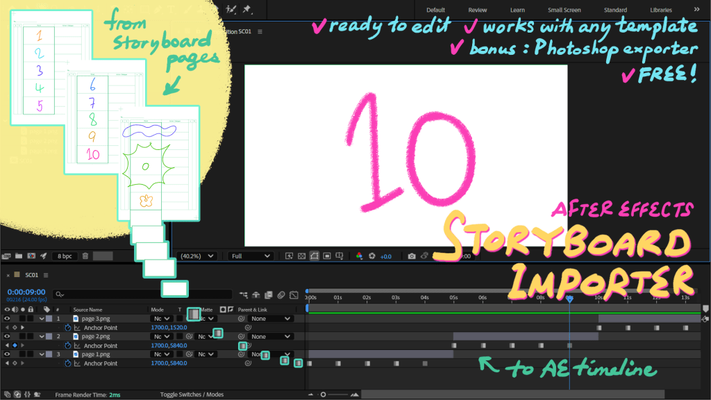 After Effects storyboard&nbsp;importer
